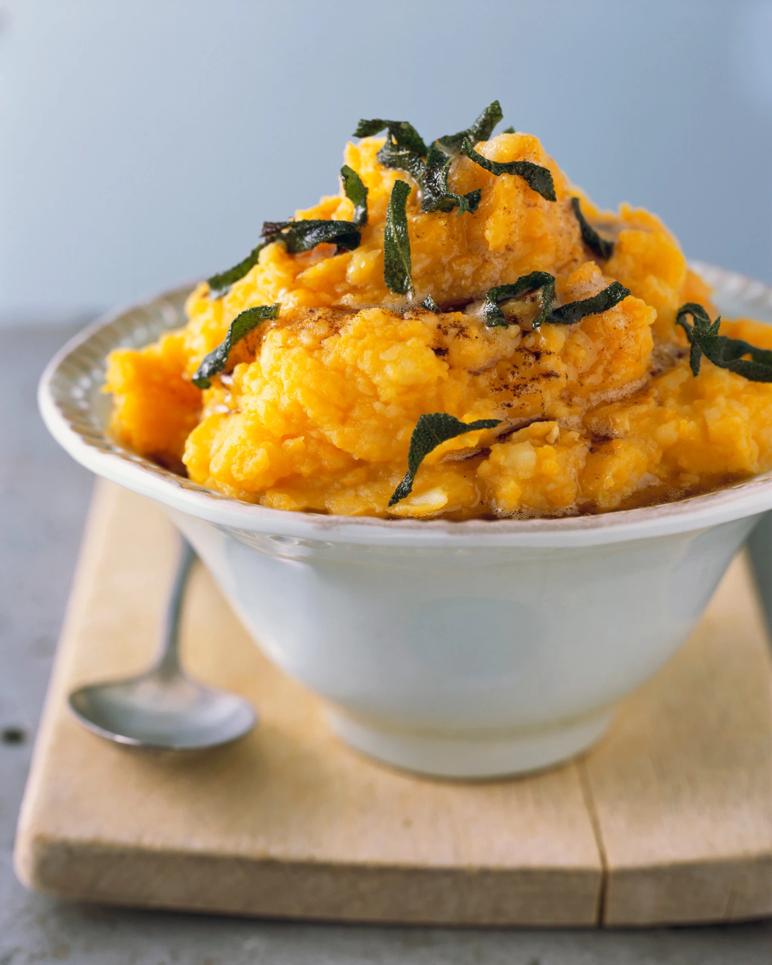 Browned Butter Smashed Potatoes with Butternut Squash