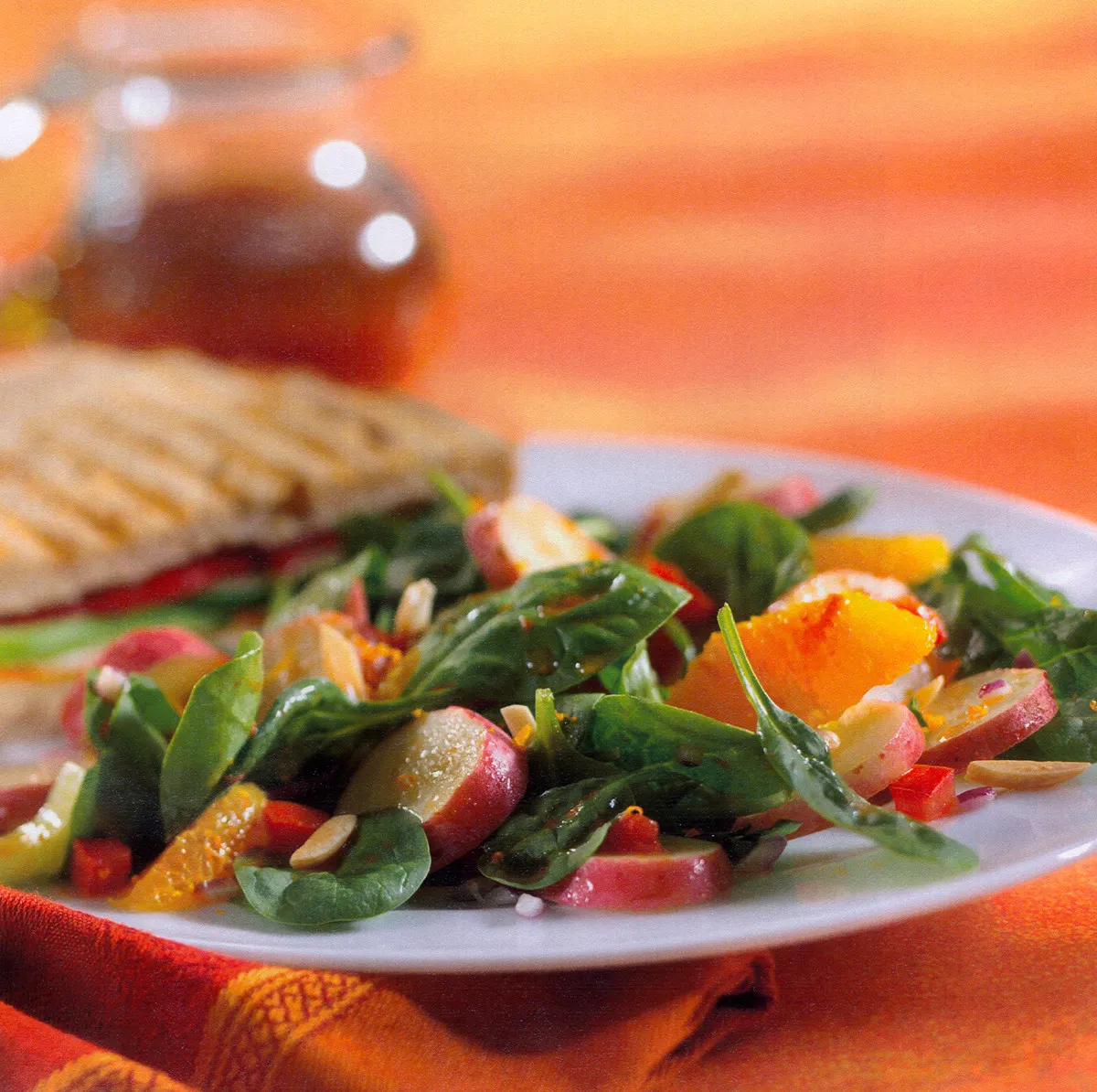 Ensalada Andaluz (Potato-Orange-Spinach Salad)