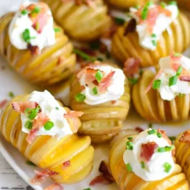Mini Grilled Hasselback Potatoes