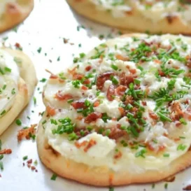 Potato Goat Cheese Flammekueche