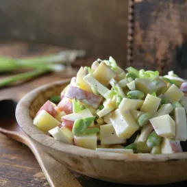 Potato Salad with Parsnips and Edamame