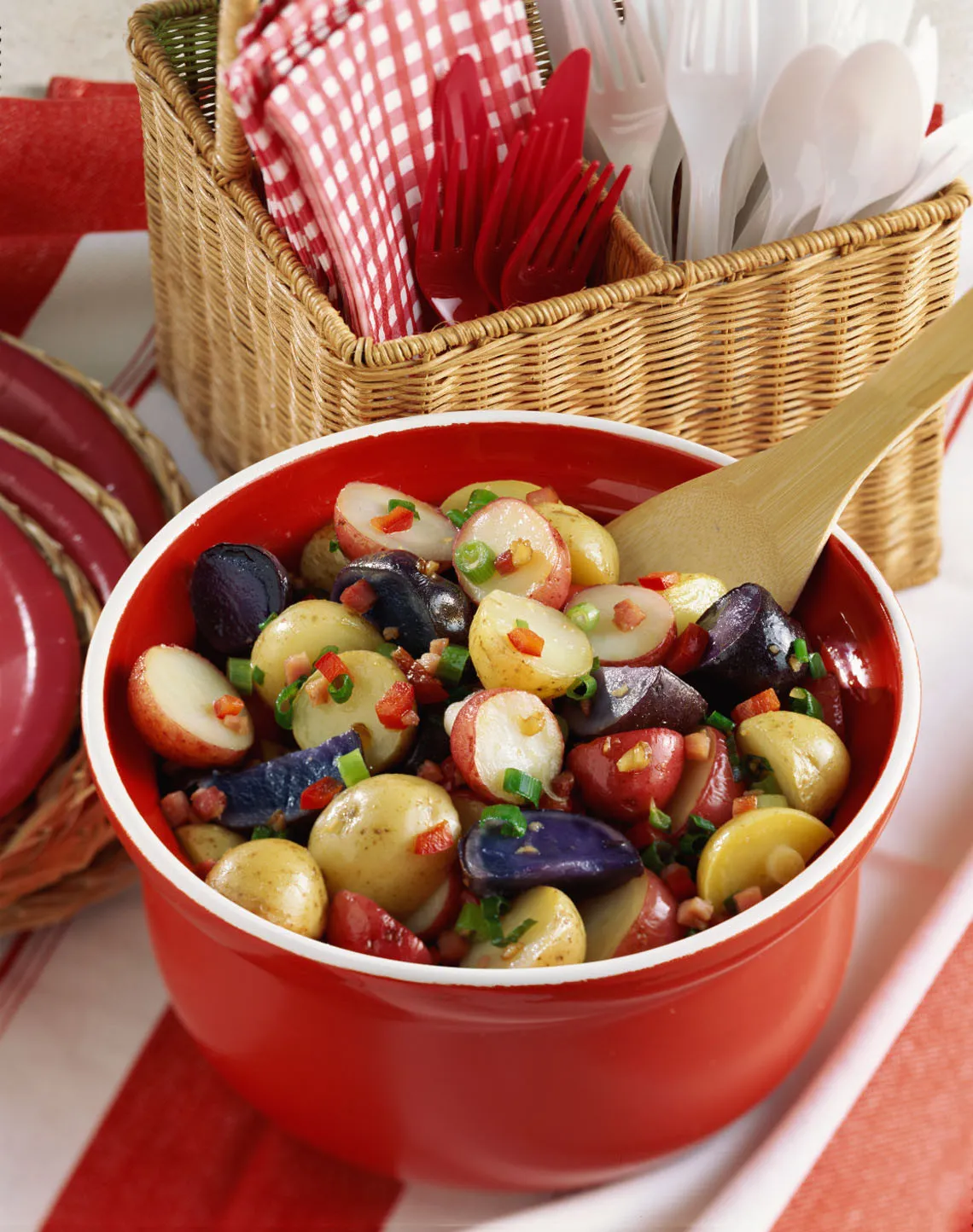 Red, White and Blue Potato Salad