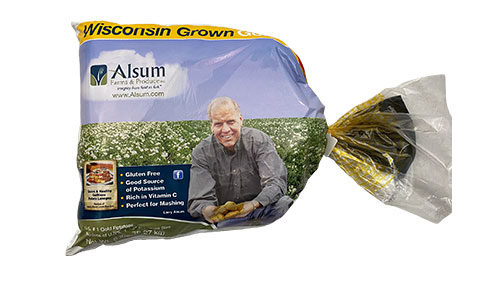 bag of golden potatoes