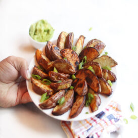 Blooming Herb Roasted Red Potato Wedges