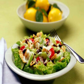 Greek Pita Salad with Potatoes