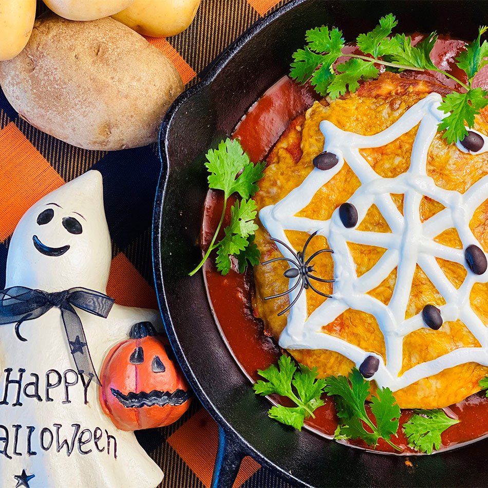 Frankenstein's Triple Layer Quesadilla