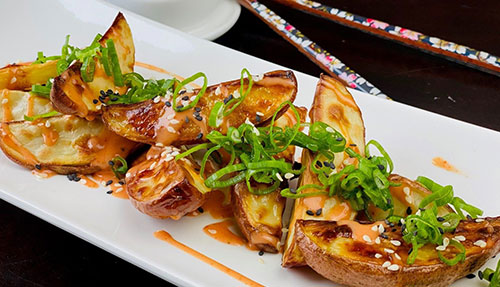 Air Fryer Bang Bang Chili Potatoes