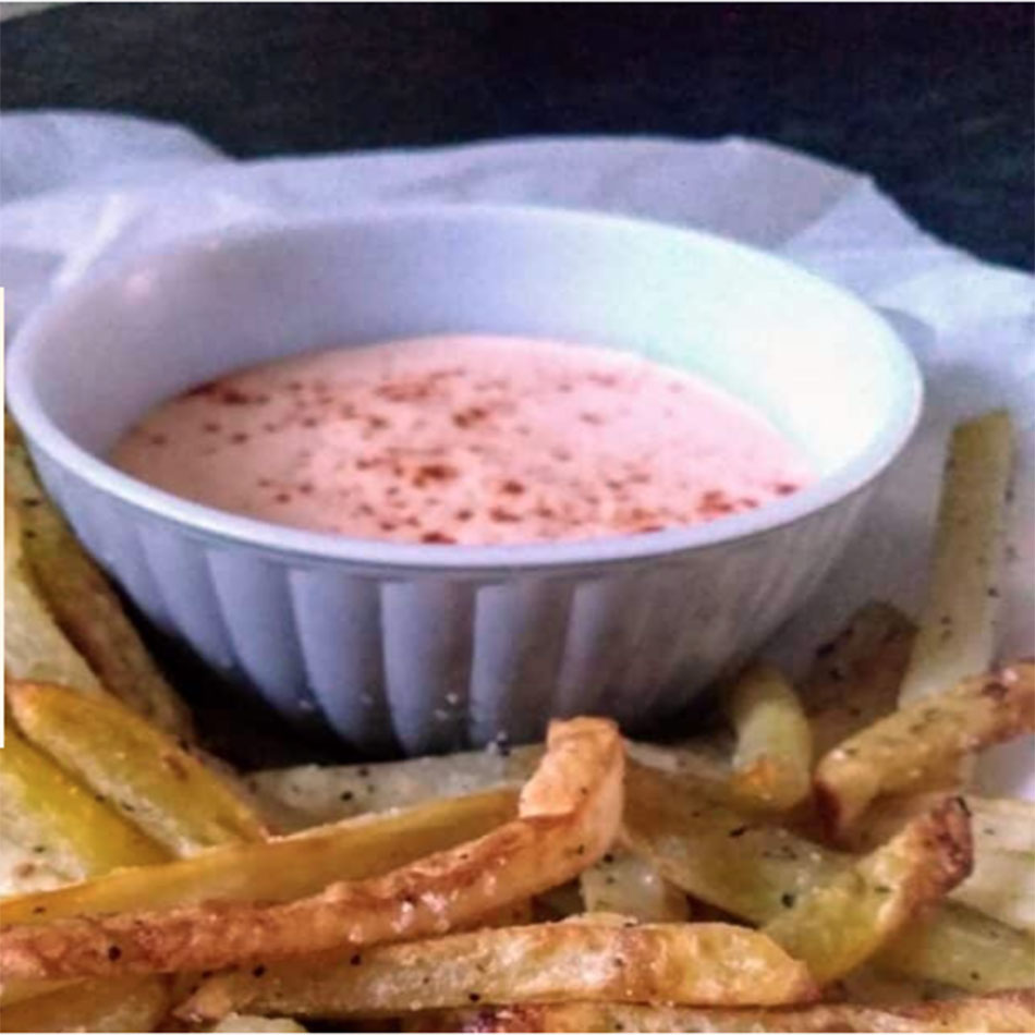 Air Fryer Potato Fries with Dipping Sauce