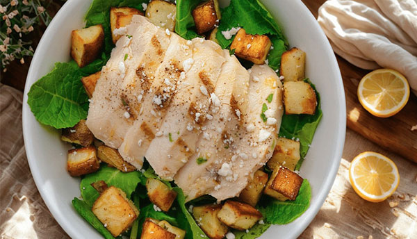Crispy Roasted Potato Croutons